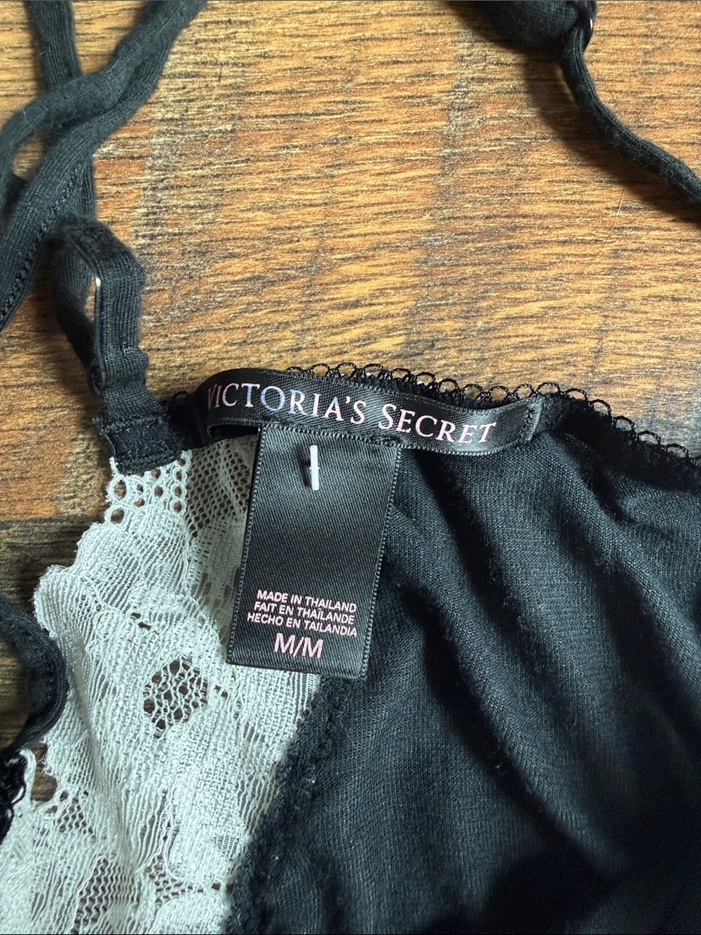 VS Lace Trim Sleep Romper - Picture 2 of 3